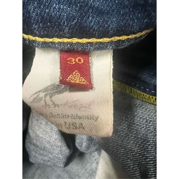 Kasil David lim boot cut raw hem patchwork pockets size 30 - Picture 5 of 8